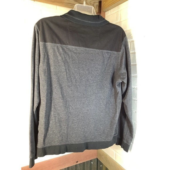 Howe full button long sleeve flap pocket High Collar‎ Designer BLK sweatshirt XL - Picture 4 of 10